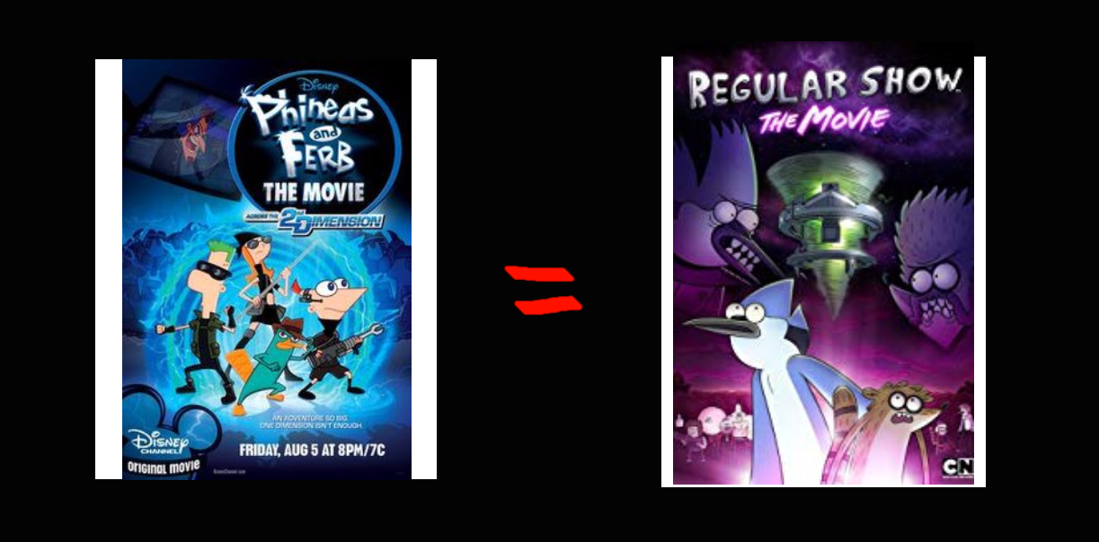 Phineas And Ferb The Movie Regular Show The Movie By Thecartoonwizard On Deviantart