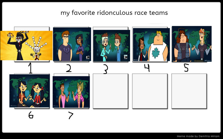 my favorite ridonculous race teams by TheCartoonWizard on DeviantArt