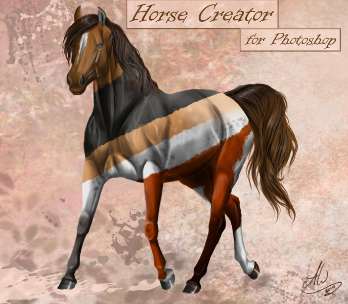 Horse - FREE TEMPLATE for PSD