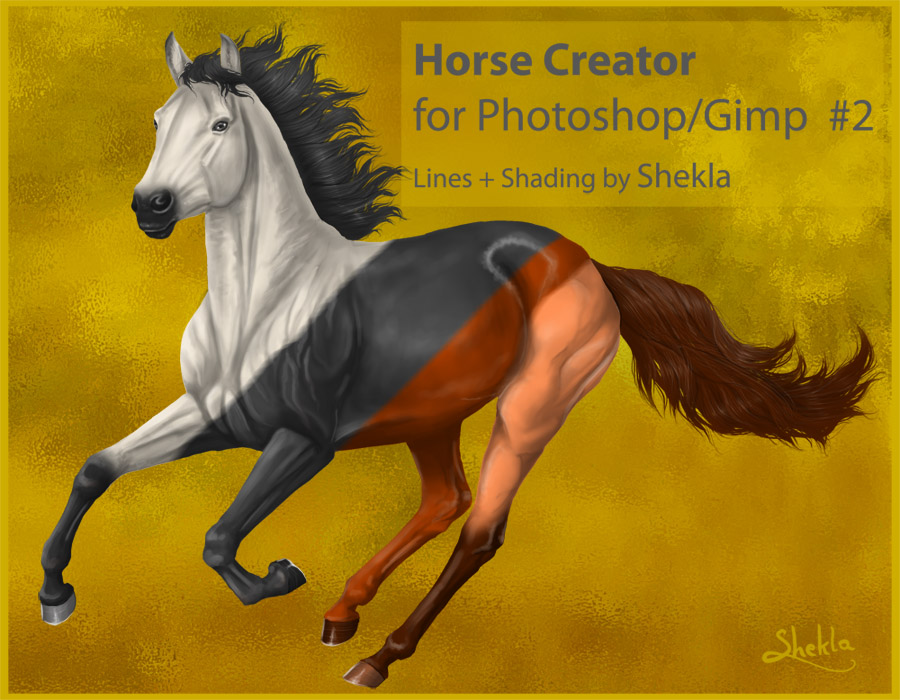 Horse - FREE TEMPLATE for PSD #2