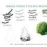 Foliage Brushes for Manga Studio 5