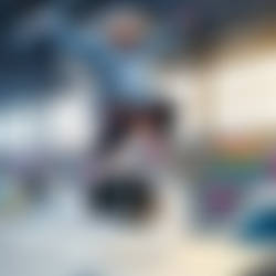 (WE5) Vicky Indoors Skateboarding (Vicky-ROV)