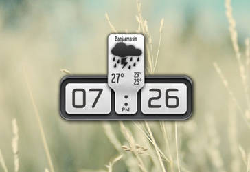 Plain Clock and Weather for XWidget