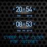 Cyber Flip Clock for XWidget