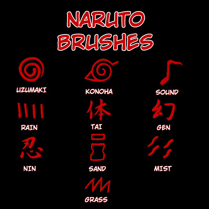 Photoscape Brushes: Brushes Naruto