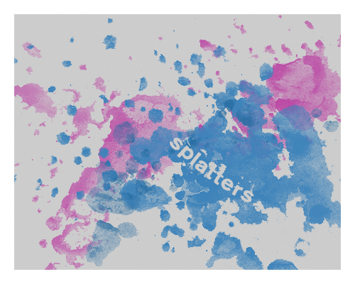 splatter brushes set. 7