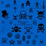 Skull and Crossbones Brush Set