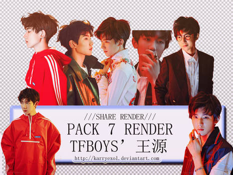 #4 Share PNG /// Pack 7 Render TFBOYS' Wang Yuan