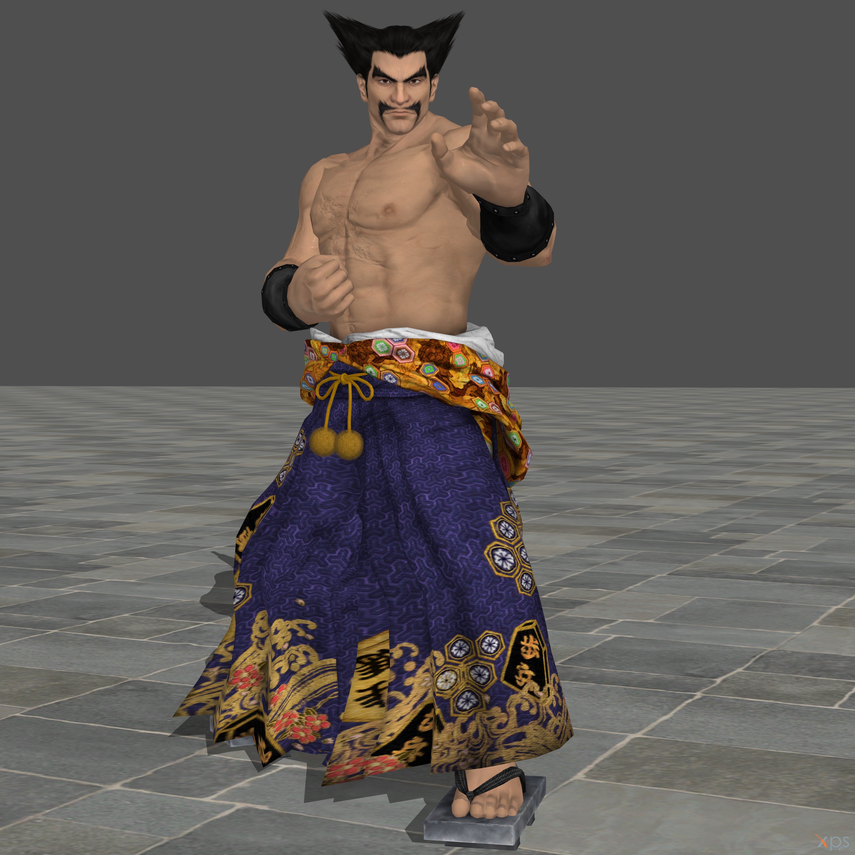 DL Heihachi Mishima Young Hakama Meshmod