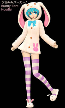 Koron Bunny Ears Hoodie Hatsune Miku - Download!