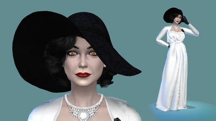 Alcina Dimitrescu (sims4 tray+cc)