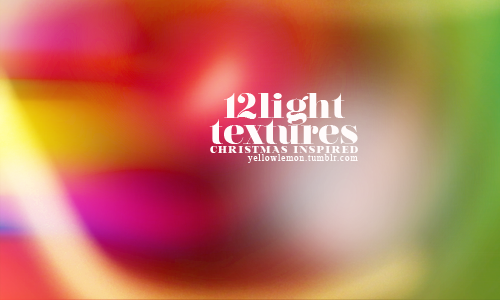 12 light textures, christmas inspired