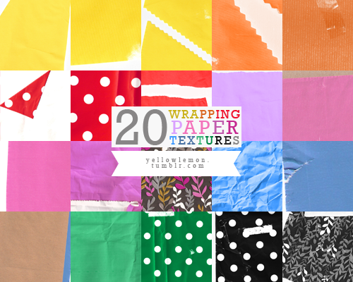 20 wrapping paper textures