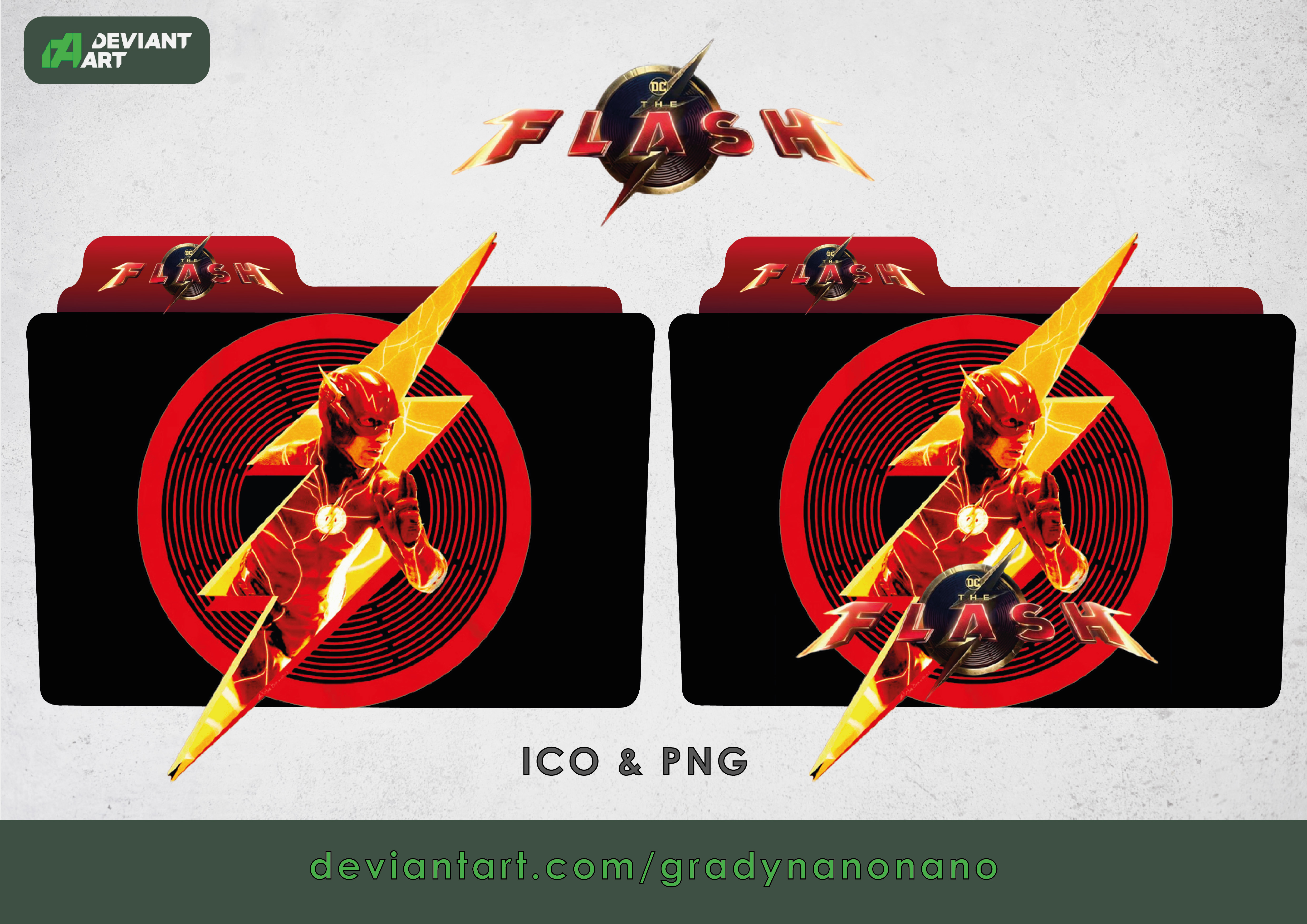 The Flash (2023) - Folder Icon by GradyNanoNano on DeviantArt