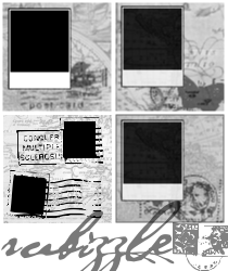 4 Gimp Polaroid Border Brushes