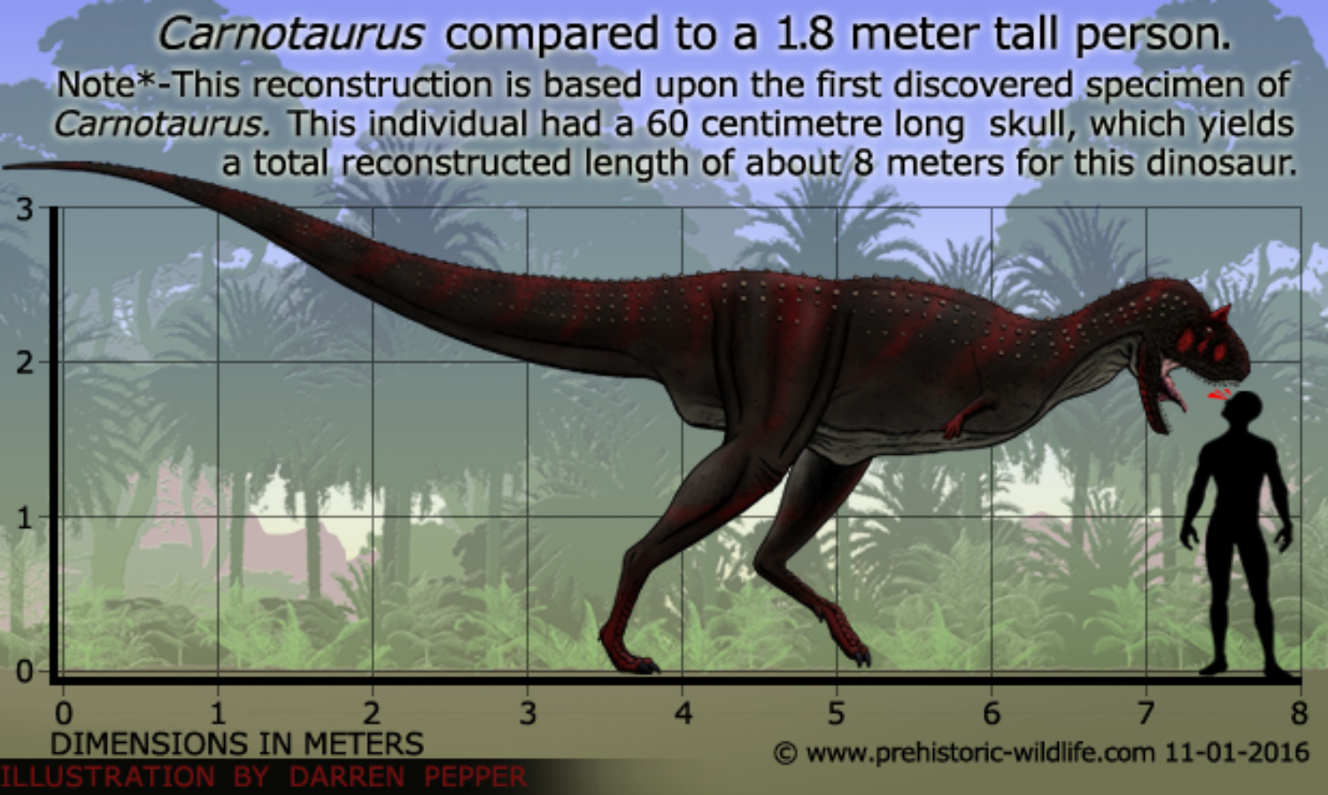 Carnotaurus size by Frylock921 on DeviantArt