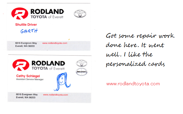 Interesting personalized Toyota Cards