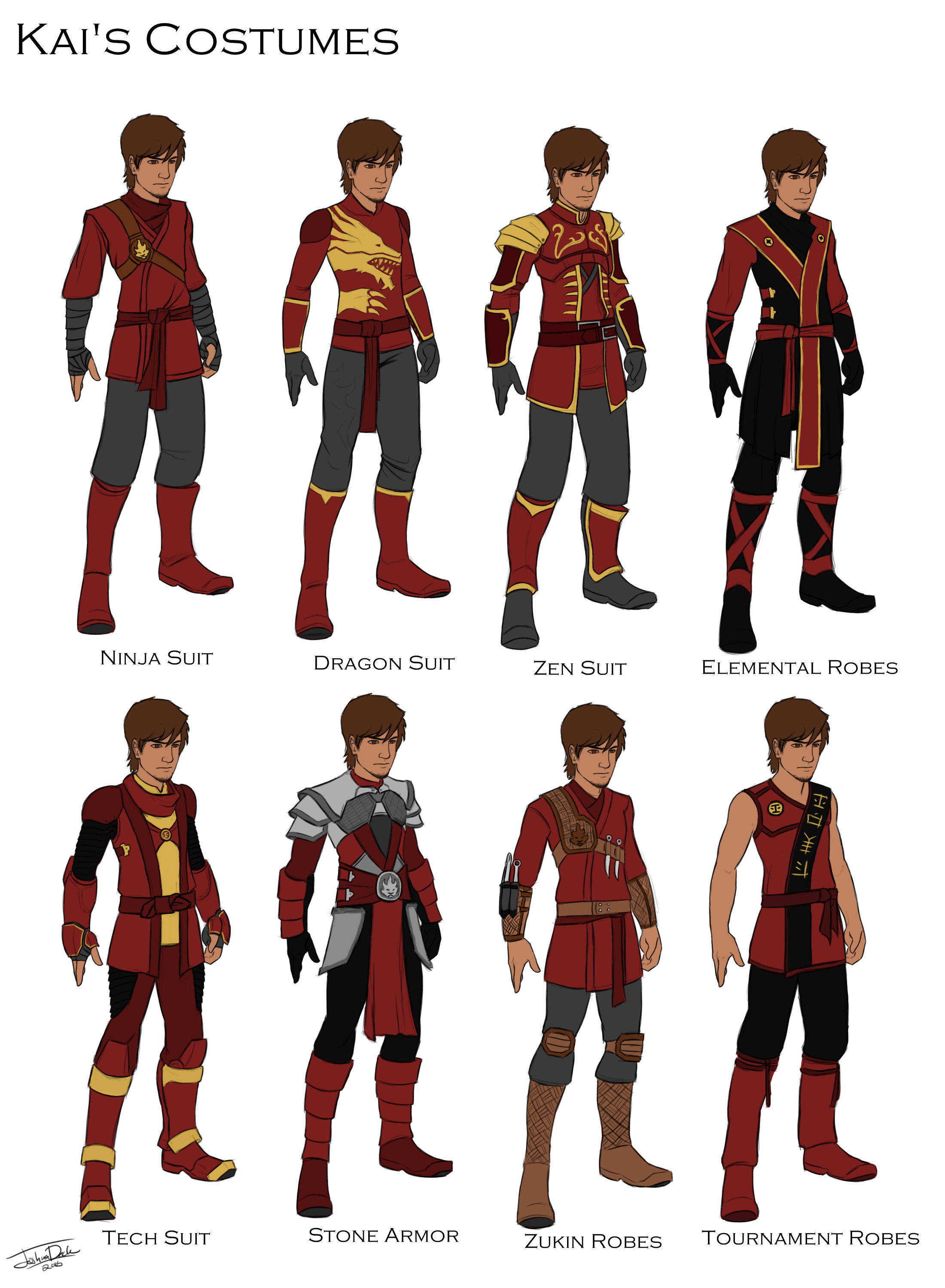 Kai's Costume designs