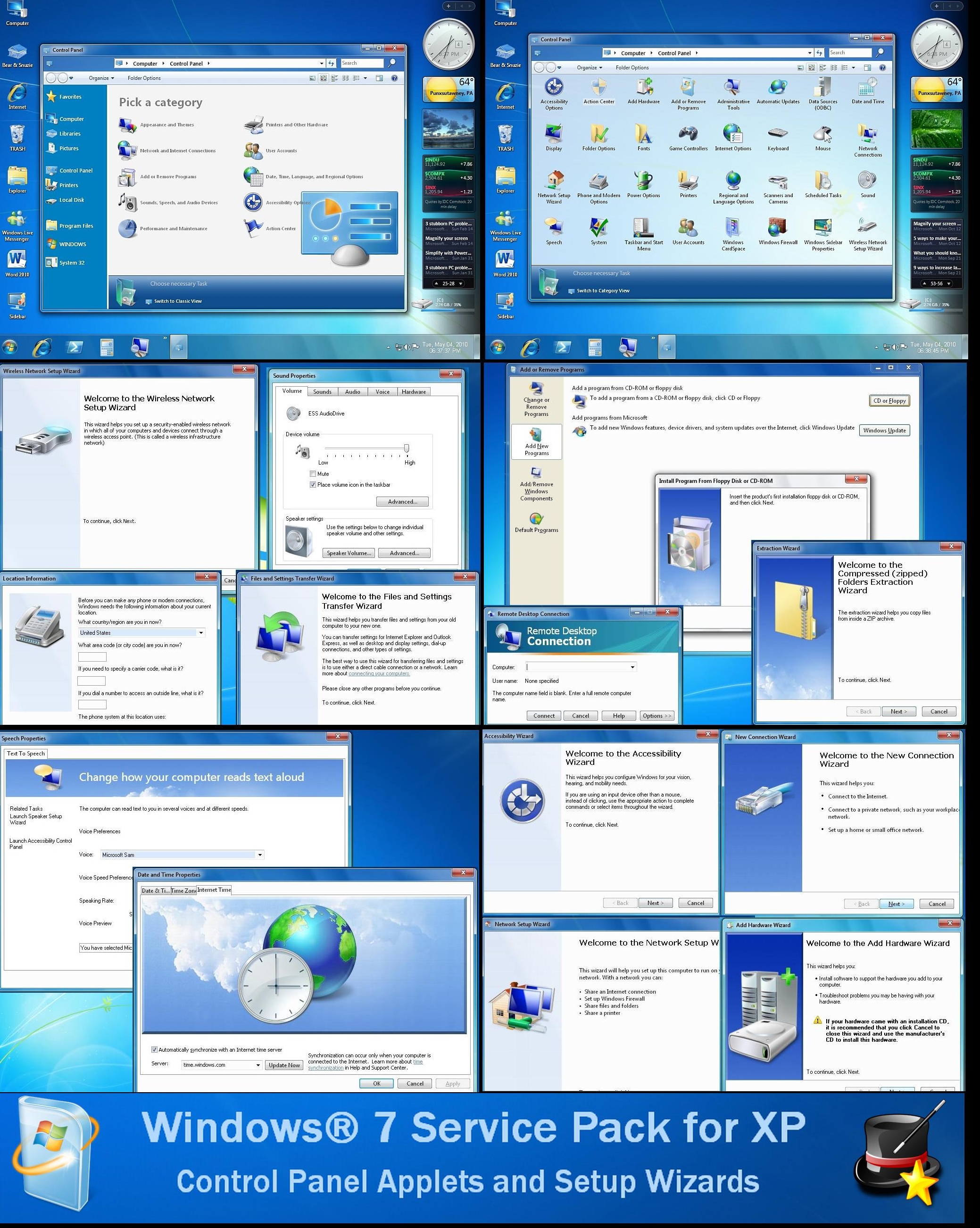 Windows 7 Service Pack for XP