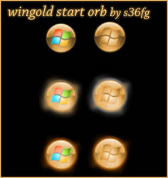 windows gold start orb