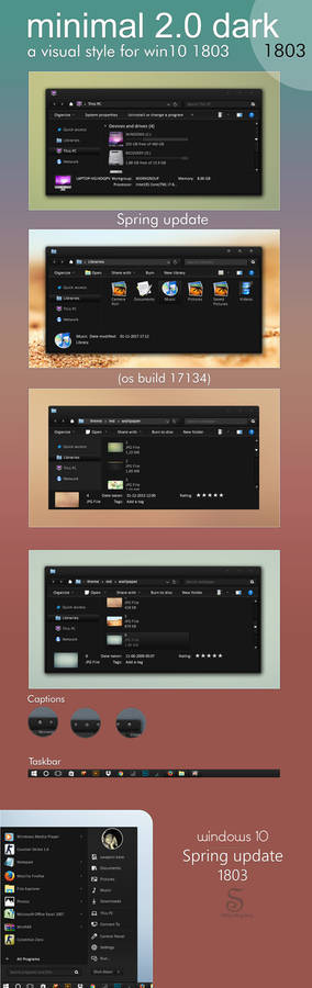 minimal 2.0 dark for w10 1803