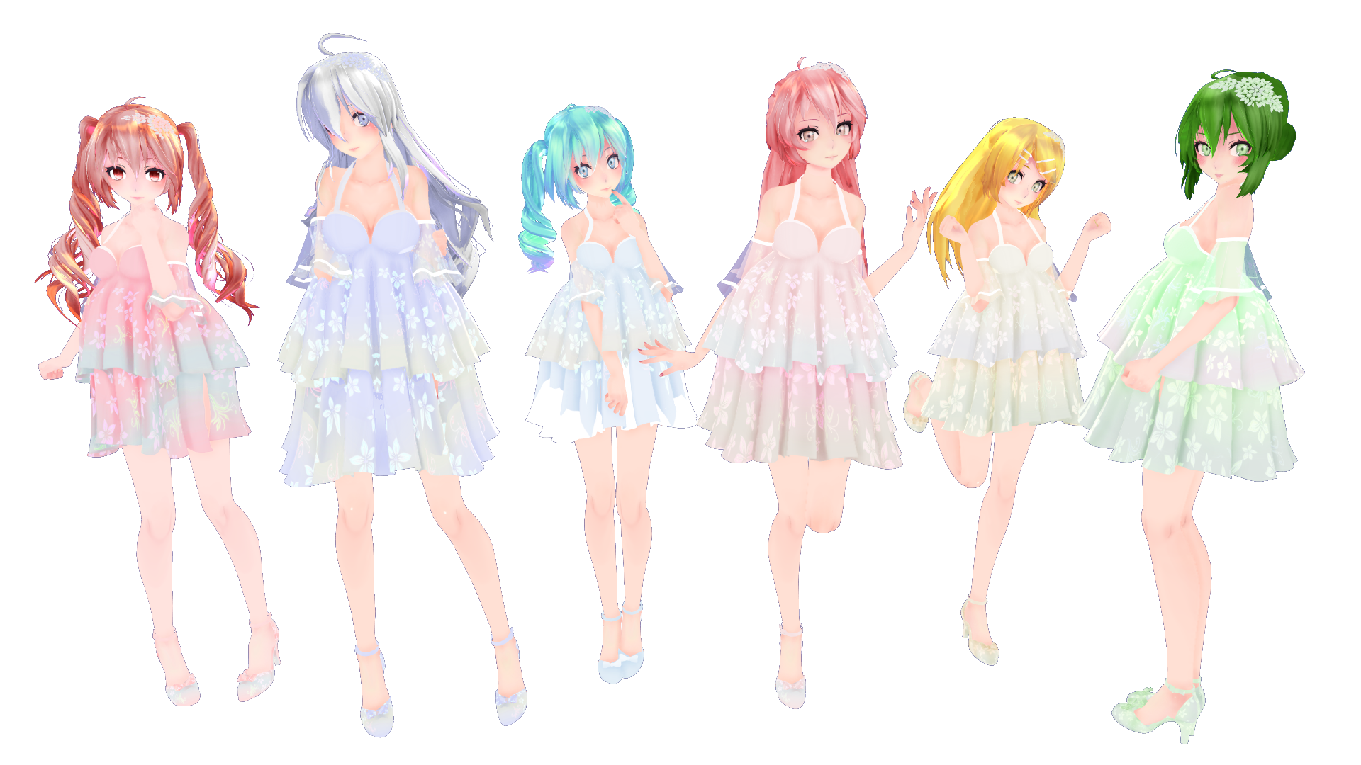 |MMD| Tda Cute Flower Model Pack download by MrsMMD on DeviantArt