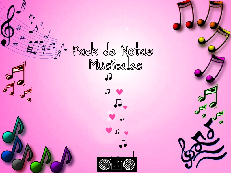 Pack de 46 Notas musicales para textos PNG by CaamiMaslow on DeviantArt