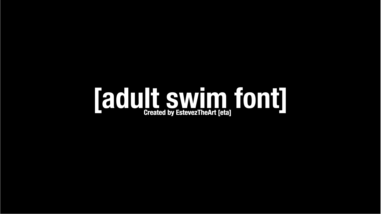 adult swim font.