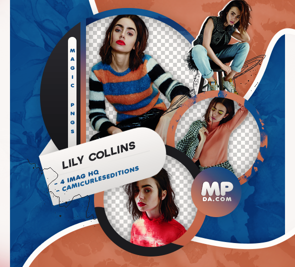 PACK PNG 789| LILY COLLINS