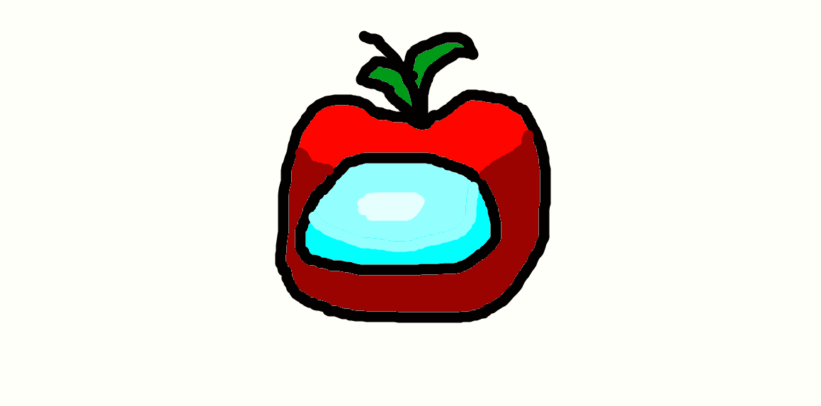 Among Us Apple infiltrated in Among Us by SowrellUwU on DeviantArt