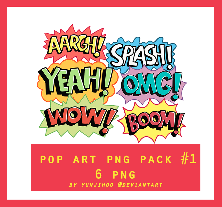 Pop Art Png Pack 1 Png Pack 2 By Yunjihoo On Deviantart