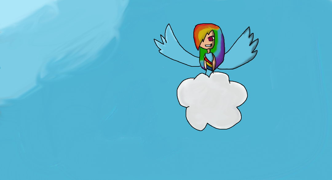 A Rainbow-Dash In the Sky by InvaderFlo on DeviantArt