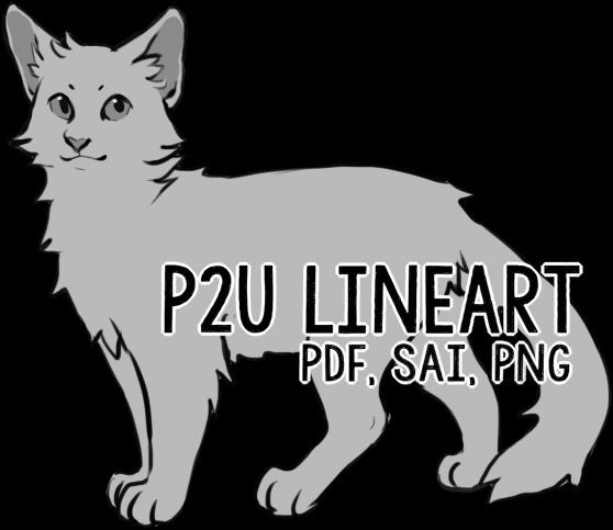 p2u Cat Lineart by nargled on DeviantArt