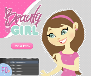 +(PSD/PNG) Beauty girl