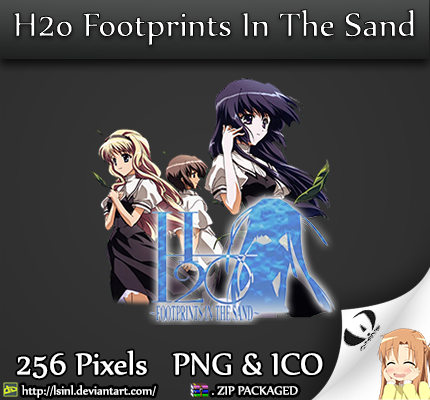 H2o Footprints In The Sand Anime Folder Icon By Lsinl On Deviantart