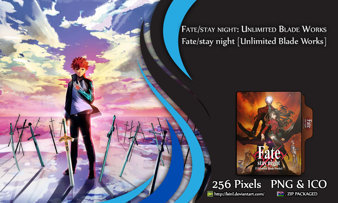 Fate stay night Unlimited Blade Works Folder Icon by lSiNl on DeviantArt