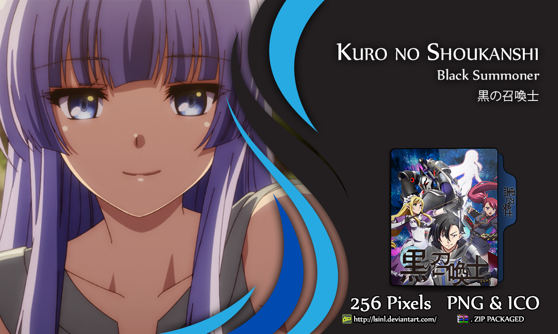 Kuro no Shoukanshi glass folder icon (V1) by Gaigez on DeviantArt