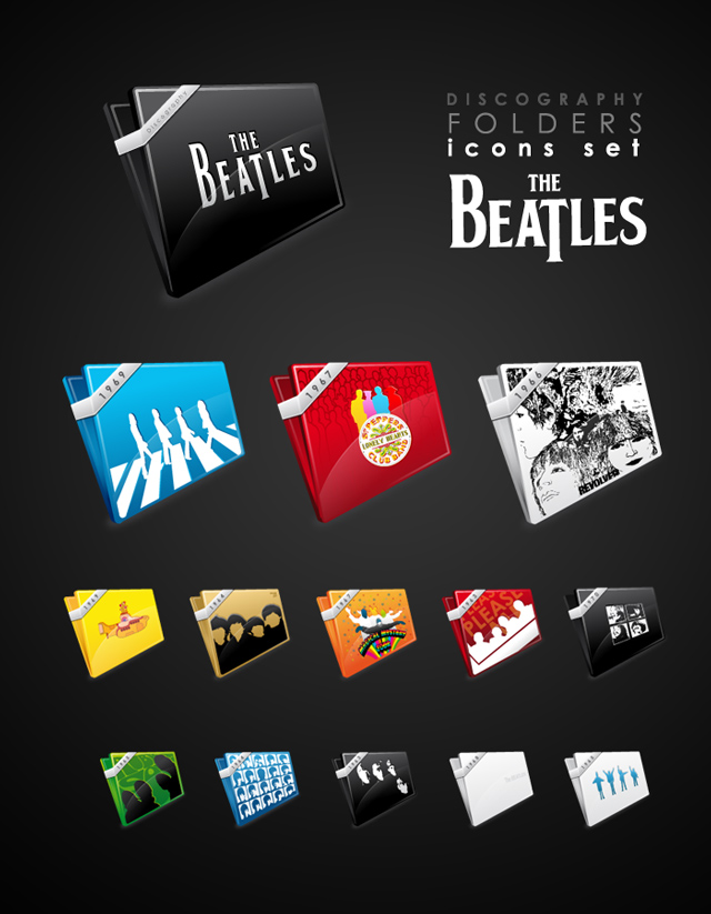 The Beatles Folder Icons By Iconhive On Deviantart