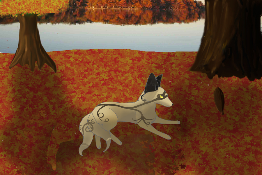 Fox in a forest by Trinkenki on DeviantArt