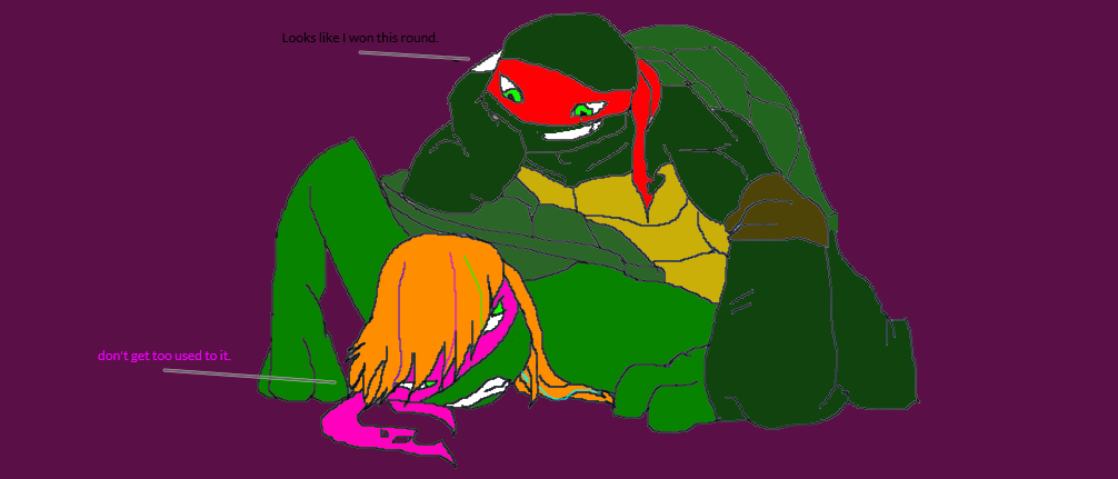 raph sparring with spots