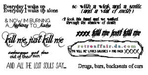 Kill Me TPR Lyric Brushes Image Pack + PNG's