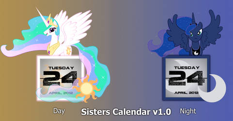 Sisters Calendar (Celestia and Luna) V1.0
