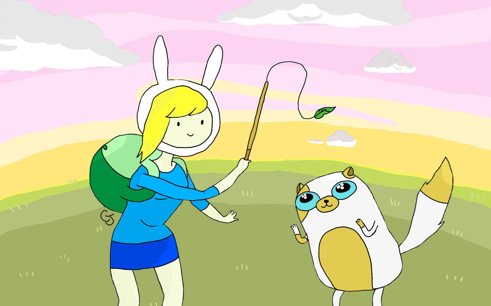 Fiona and Cake- Adventure Time!