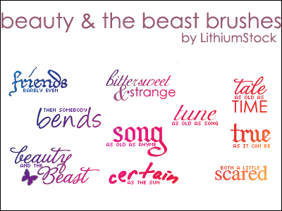 Beauty and the Beast Brushes I