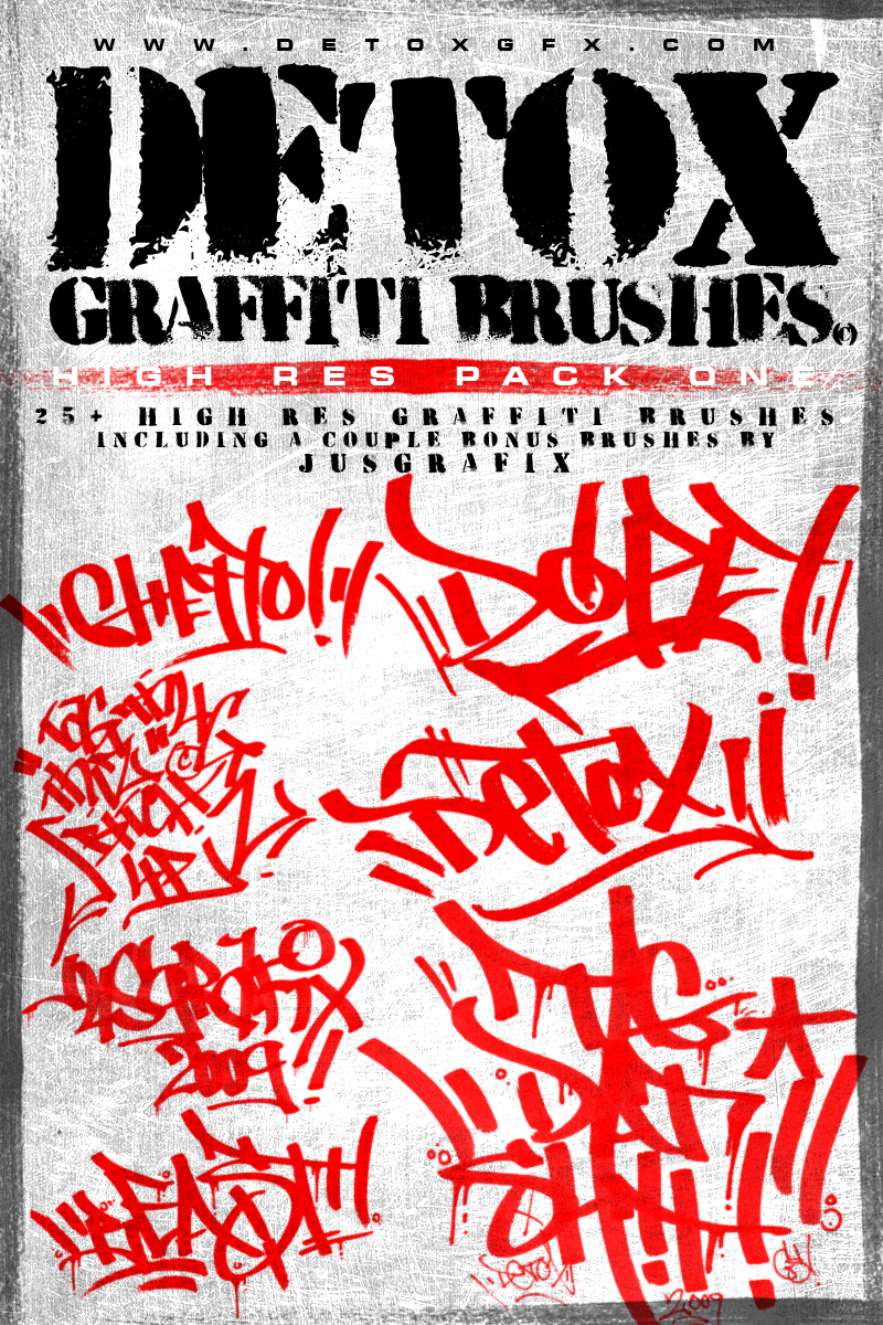 Detox Graffiti Brushes Pack 1 by DetoxGfx