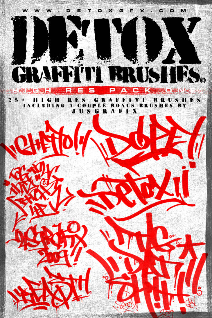 Detox Graffiti Brushes Pack 1 by DetoxGfx