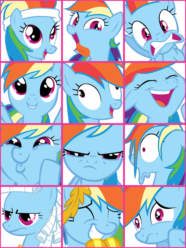 Rainbow Dash User Icons Vol. 1 by ShelltoonTV on DeviantArt