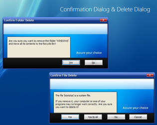 Confirmation + Delete Dialog