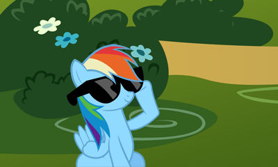 Rainbow Dash Deal With It 3D picture for 3Ds