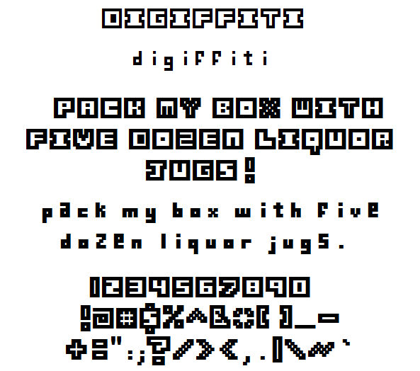 :Font: Digiffiti by SassyRaptor on DeviantArt